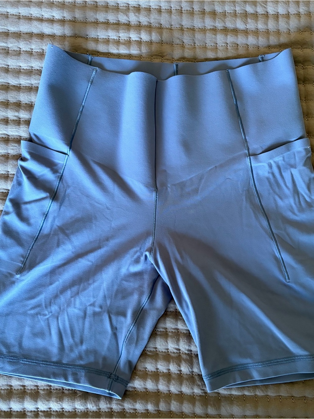 Aerie real me xtra bike short blue size large